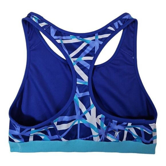 Old Navy Active Blue & Aqua Racer Back Sports Bra - Size L - Picture 3 of 7